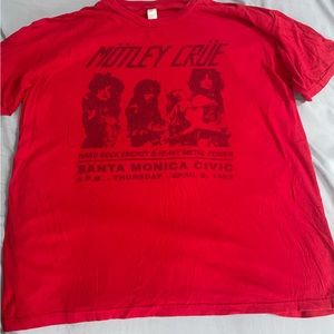 Motley Crue concert shirt.